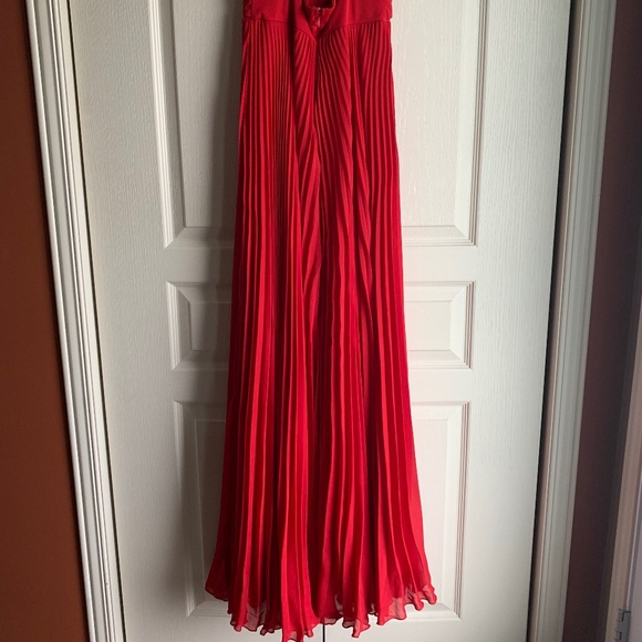 MARCIANO Red Pleated Dress - Picture 8 of 16